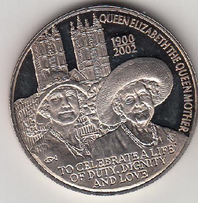 Beschrijving: 50 pence  QUEEN MOTHER YOUNG AND OLD